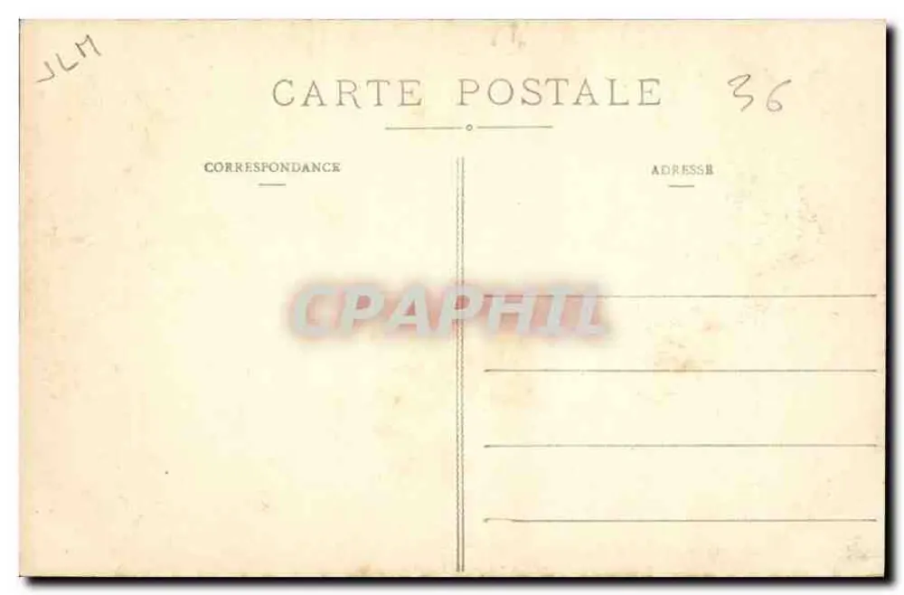Vale pittoresca da Creuse — Gargilesse - Banhos de George Sand — Edição Bouchard, Argec tout - Verso