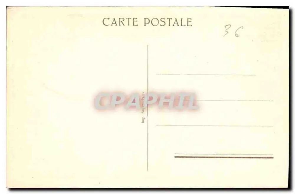 Castelo de Valençay — O Donjon, lado da Cour — Imp. Braun Paris - Verso