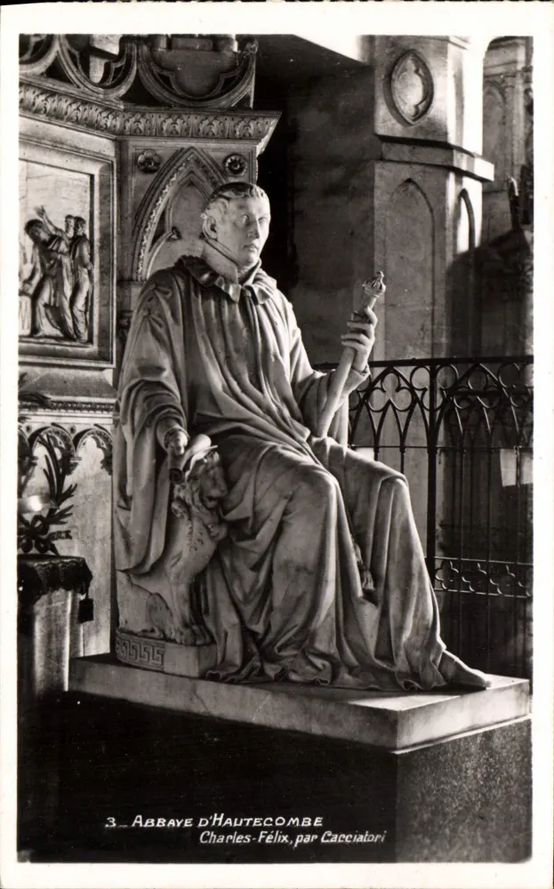 Estátua de Charles-Félix na Abadia de Haute-Côme — por Cacciatori — n°3 - Frente
