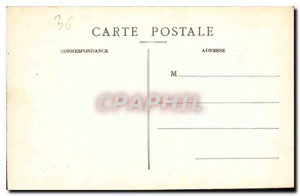 Châteauroux — Castelo do Parc — n°124 - Verso