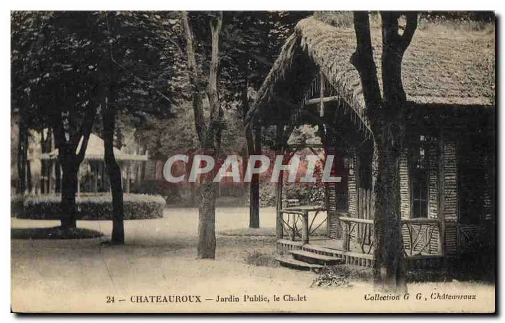 Châteauroux — Jardim Público, o Chalet — Coleção G. Châteauroux - Frente