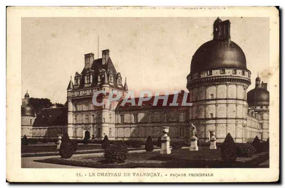 Castelo de Valençay — Fachada principal — Série de Luxo - I R. N. - Frente