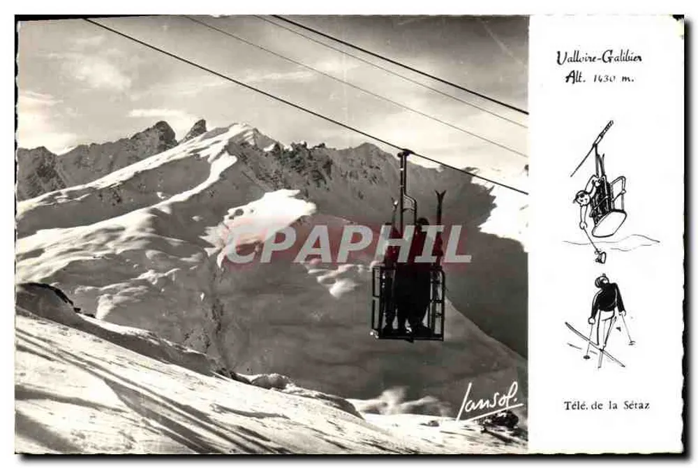 Valloire-Galibier — Télé de la Sérat — Verlag Ansol, Nr. 214 - Vorderseite