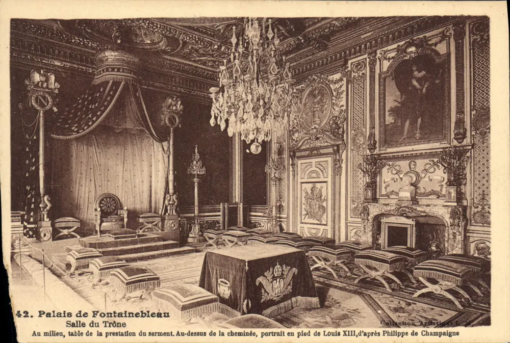 Schloss Fontainebleau — Thronsaal — Künstlerische Sammlung - Vorderseite