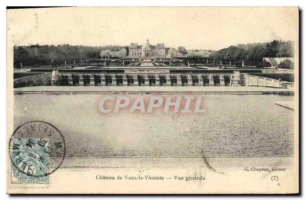 Castelo de Vaux-le-Vicomte — Visão geral — G. Chapron, editor (7) - Frente