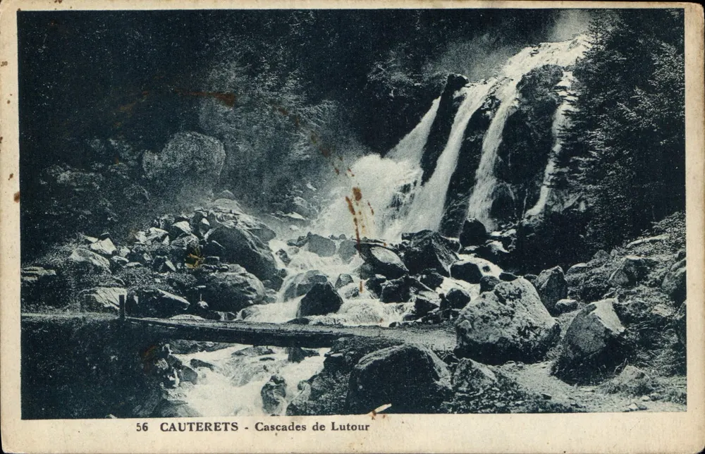 Cauterets - Cachoeiras de Lutour — editor não identificado, n° de série 56 - Frente