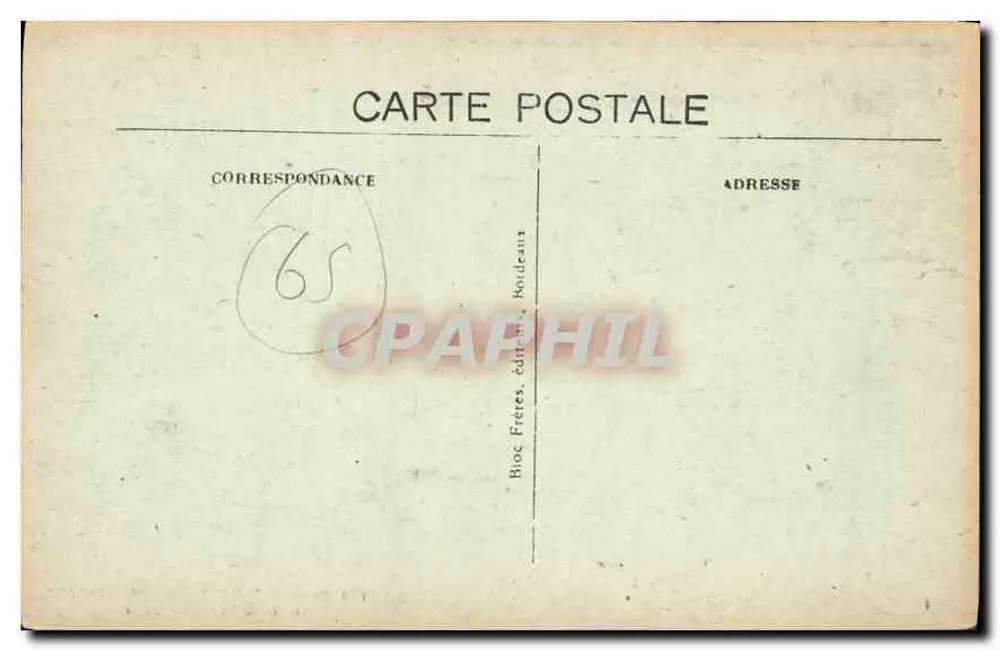 Estrada de Cauterets a Pierreffitt - O Límaçon - B'R - 3130 - Verso