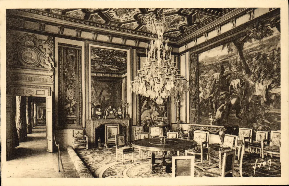 Fontainebleau (S.-et-M.) — Das Schloss - Saal des Papstes — Kunstausgaben, Paris - Vorderseite