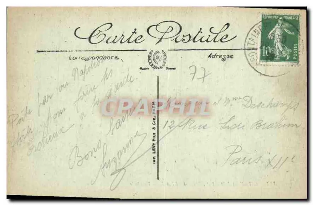 Castelo de Fontainebleau — Vestíbulo — LL - Verso