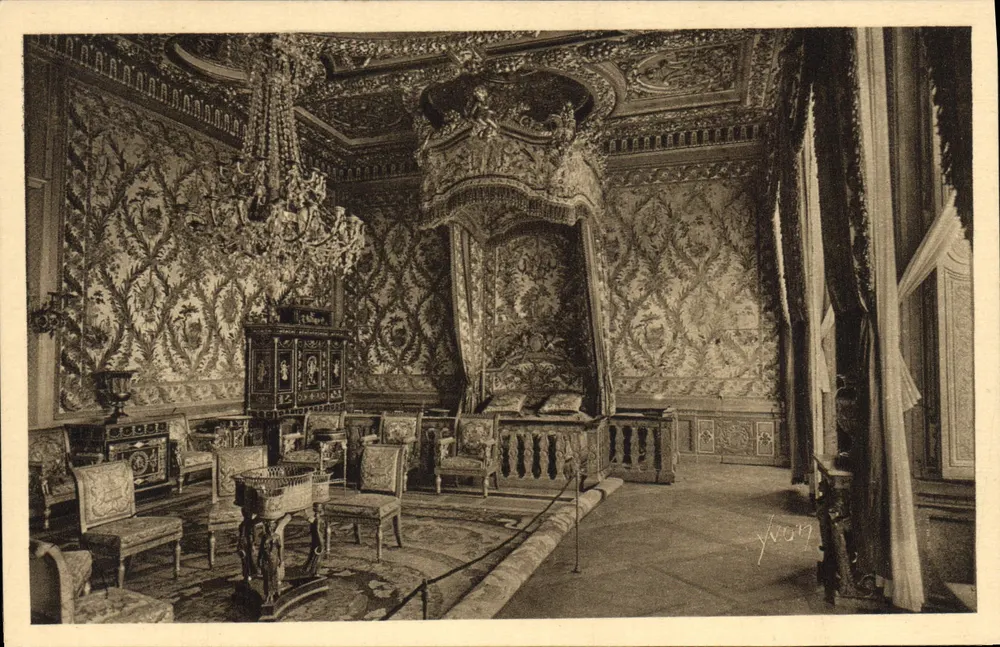 Zimmer der Königin und Kaiserin — Schloss Fontainebleau — Kunstausgabe YVON - Vorderseite
