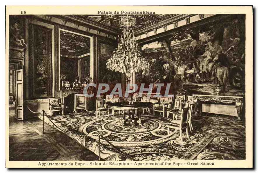 Schloss Fontainebleau — Empfangssaal — Nationale Museen - Vorderseite
