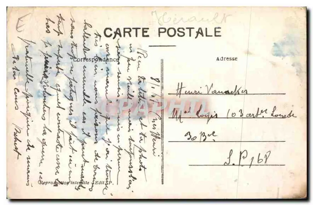 CETTE - Badeort — Panoramablick — Das Meer und der See — Verlag: 19° CETTE - Rückseite
