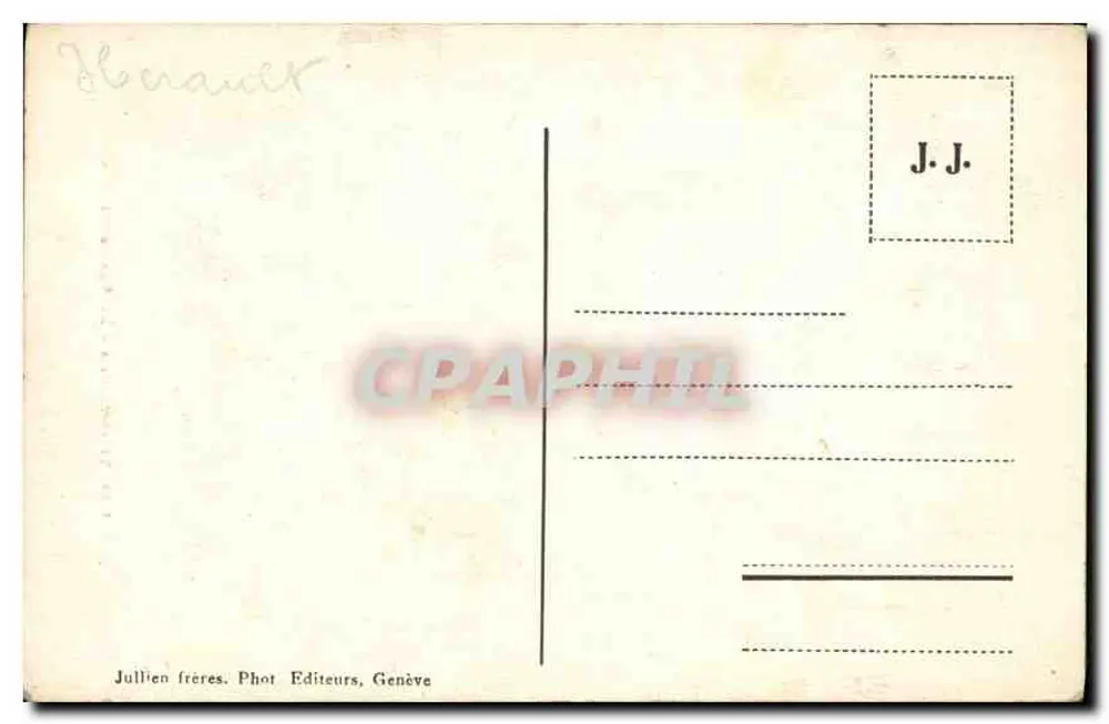 सेंट-जर्वेज - डियाबल के पुल — J. J. 1909 - पीछे