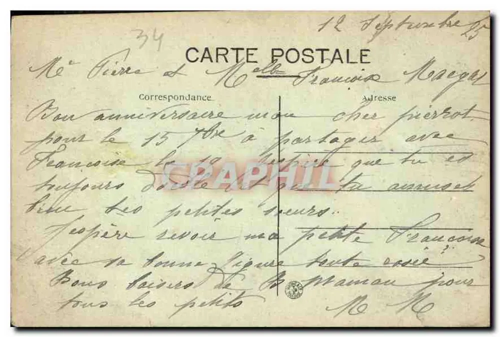 Pézenas — Nossa Senhora de Belém em Ste-Ursule — Fdit. Cazals - Verso