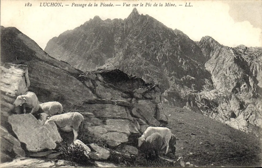 Luchon — Passage de la Picade — Ansicht des Pic de la Mine — LL. - Vorderseite