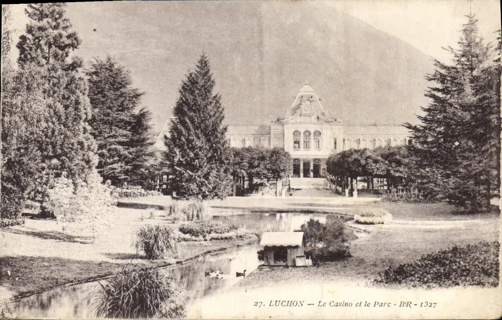 Luchon — O Casino e o Parque — BR - 1327 - Frente