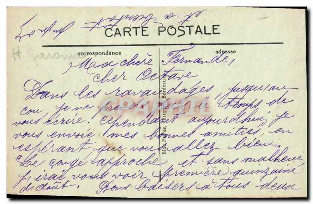 Luchon — O Casino e o Parque — BR - 1327 - Verso