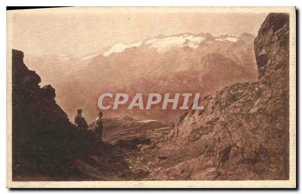 De Verloren Berghoogten gezien door de opening van het Port de Venasque — ENV. van LUCHON — Ed. L. Léon & Fleur, Luchon - Voorkant