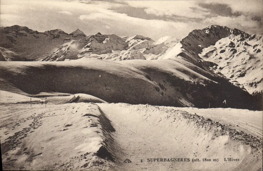 Superbagnères (alt. 1800 m) — O Inverno — C° Alsacienne dos Artes Fotográficas, Strasbourg - Frente