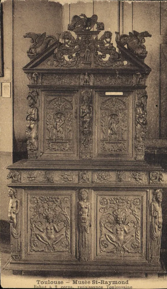 Toulouse — Museu St-Raymond — Bahut de dois corpos, renascença toulousana - Frente