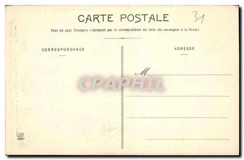 Toulouse - Innenansicht der Kirche der Jakobiner — Phototypie Labouche Frères, Toulouse, n°64 - Rückseite