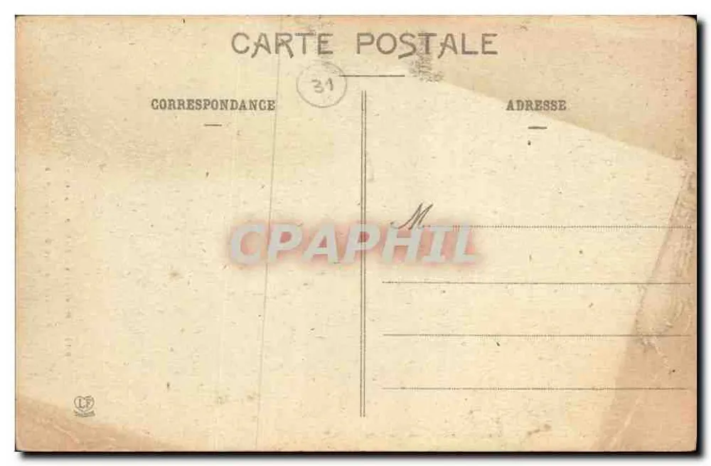 Grottes de Gargas, nahe St-Bertrand — Stalaktiten und Stalagmiten, Ostseite — Phototype LAMBERT, PÈRE, Toulouse (1. Serie) - Rückseite