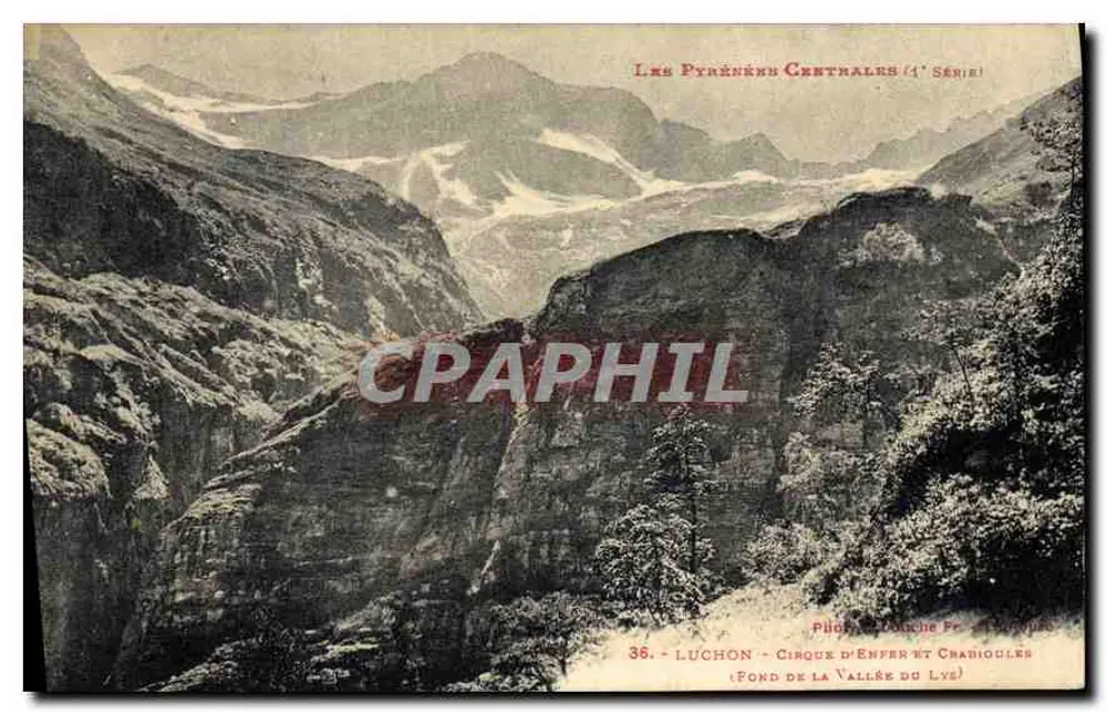 Luchon - Cirque d'Enfer e Charioules (Fundos da Vale do Lys) — Os Pirineus Centrais (4ª Série) — Pilote & Douche Fr. - Frente