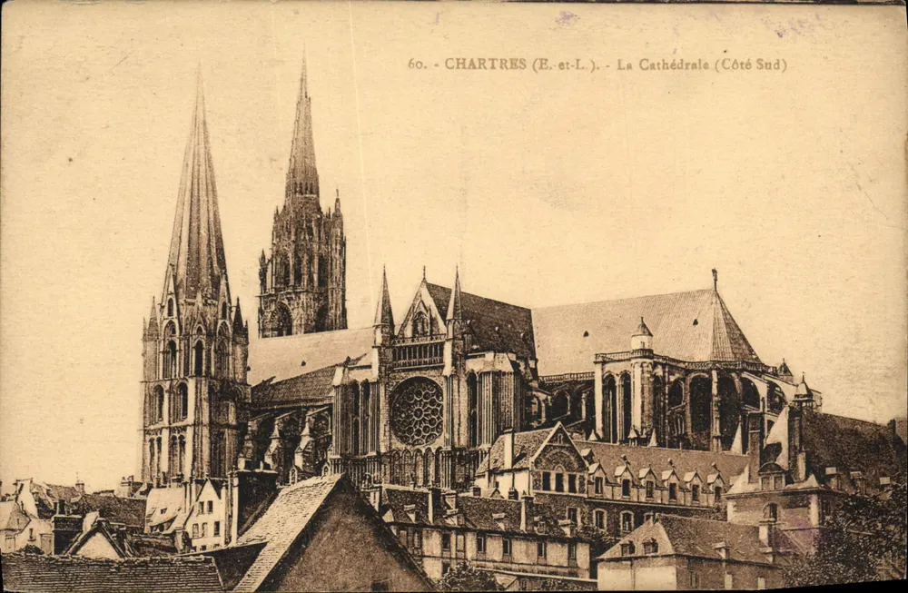 Chartres (E.-et-L.) - A Catedral (Lado Sul) — Editor E.-et-L., n° 60 - Frente