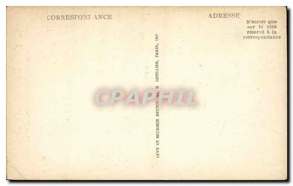 Kathedrale von Chartres — Ansicht vom Chor — Verlag Letellier, n° 341 - Rückseite