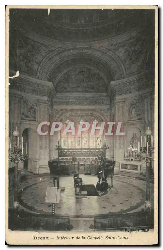 Dreux — Innenansicht der Kapelle Saint-Louis — B. F. Paris - Vorderseite