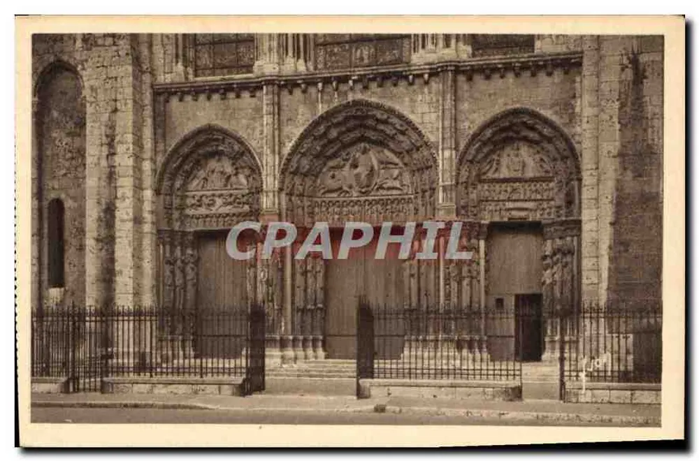 Chartres (Eure-et-Loir) — Die Kathedrale - das Nordportal — Les Éditions d'Art WYON, Paris - Vorderseite