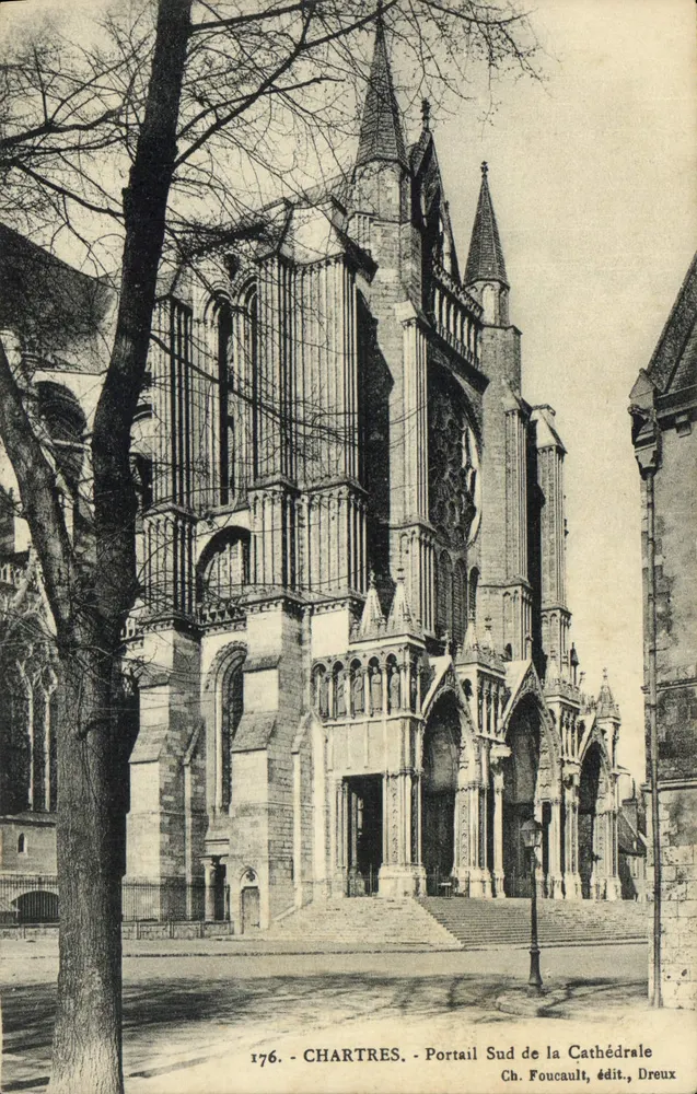 Chartres - Zuidpoort van de Kathedraal — Ch. Foucault, uitgever, Dreux - Voorkant