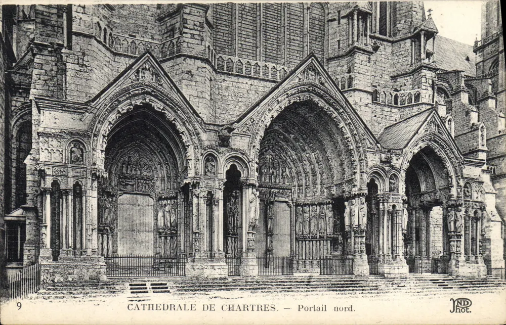 Cattedrale di Chartres — Portale nord — JND Phot. - Recto