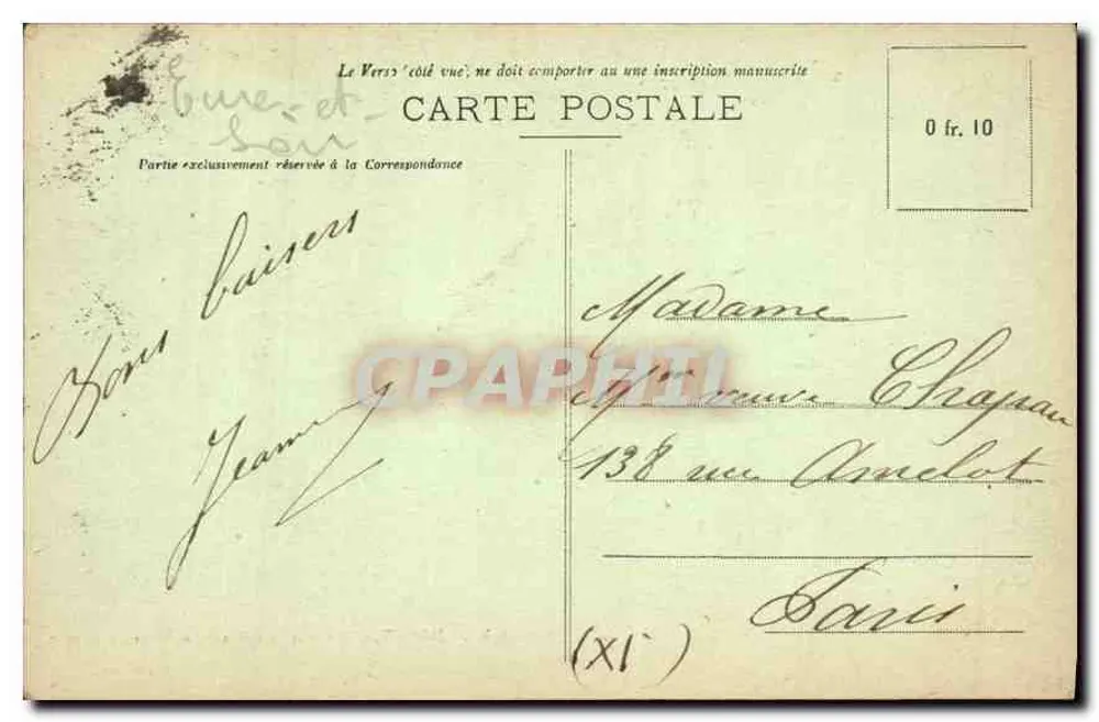 Dreux - Kapelle Saint-Louis: Pouttour des Chors — G. Foucault, Verlag, Dreux - Rückseite