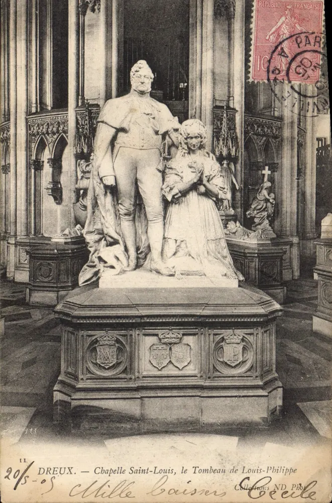 Dreux — Kapelle Saint-Louis, das Grab von Louis-Philippe - Vorderseite