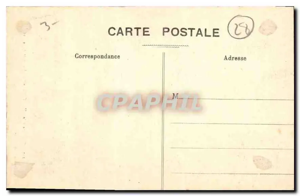 Catedral de CHARTRES — Lado derecho del transepto — Ch. FOUCAULT, edit. Dreux, n°223 - Reverso