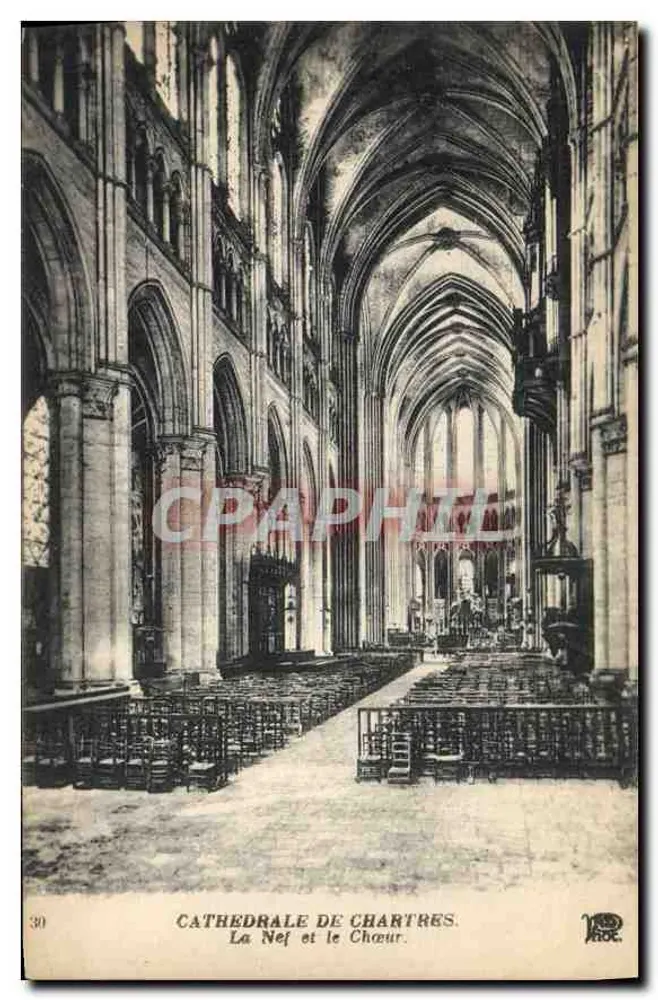 Kathedraal van Chartres — De Navel en het Koor — Oud Instituut van l'Édit, Parijs - Voorkant