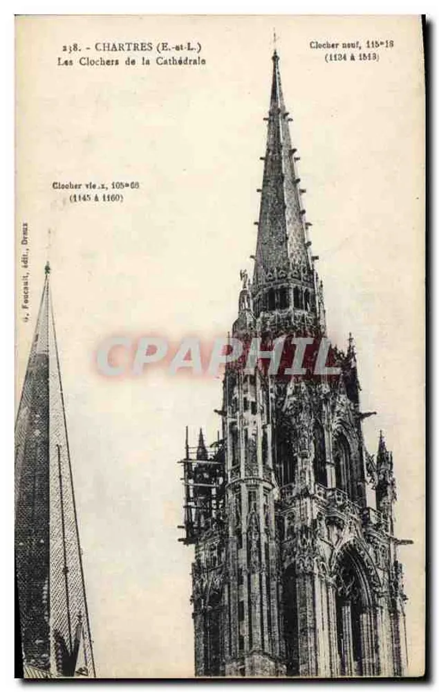 Chartres (E.-et-L.) — Os Sinos da Catedral — J. Fonceaux, editor, Drux - Frente
