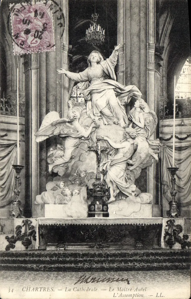 Chartres — A Catedral — O Altar-Mestre. A Assunção — LL. - Frente