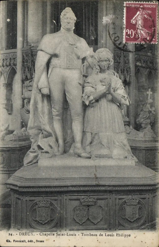 Kapelle Saint-Louis — Grabmal von Louis Philippe — Ch. Foucault, Verlag, Dreux - Vorderseite