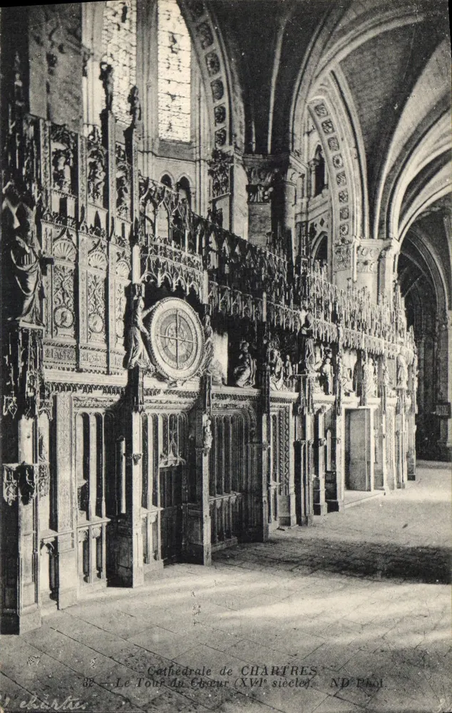 Chartreser Kathedrale — Der Chorweg (17. Jahrhundert) — ND Phot - Vorderseite