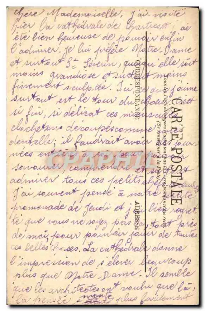 Chartres — A Catedral - Portal Sul - LL - Verso