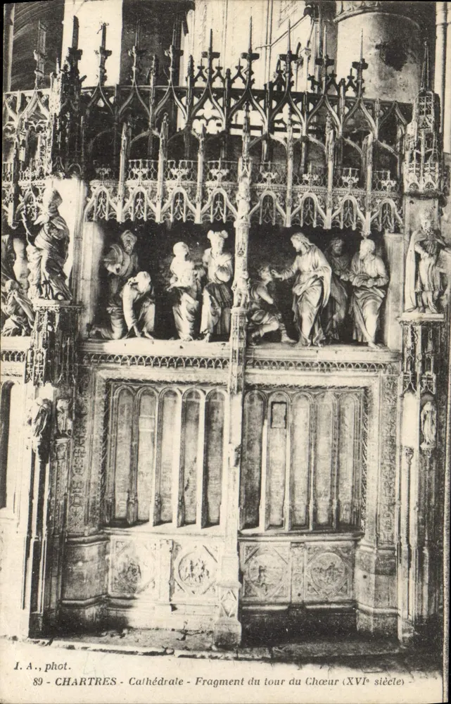 Chartres - Kathedrale - Fragment des Chorums (16. Jahrhundert) — J. A., Foto n°89 - Vorderseite