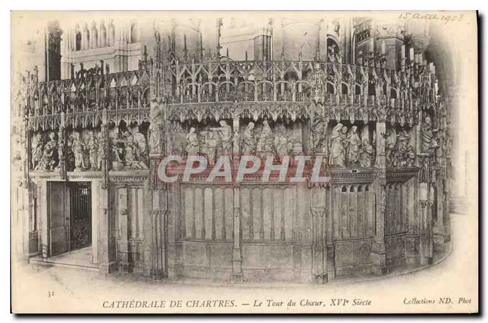 Kathedrale von Chartres — Der Chorweg, 16. Jahrhundert — Collections ND. Phot - Vorderseite