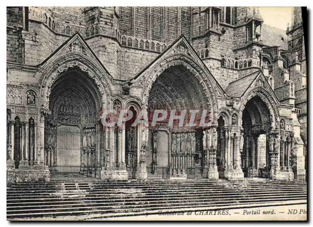 KATHEDRALE VON CHARTRES — Nordportal - Vorderseite