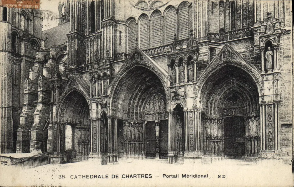 Catedral de Chartres — Portal Meridional — N.D. - Frente