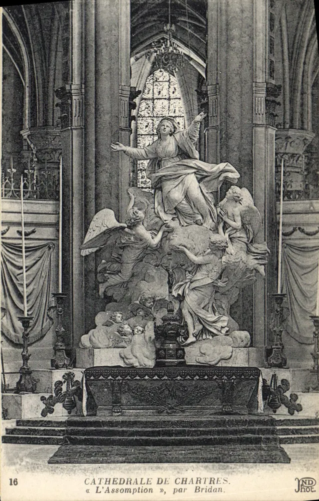 Catedral de Chartres — « A Assunção », por Bridan — JND Phot. - Frente