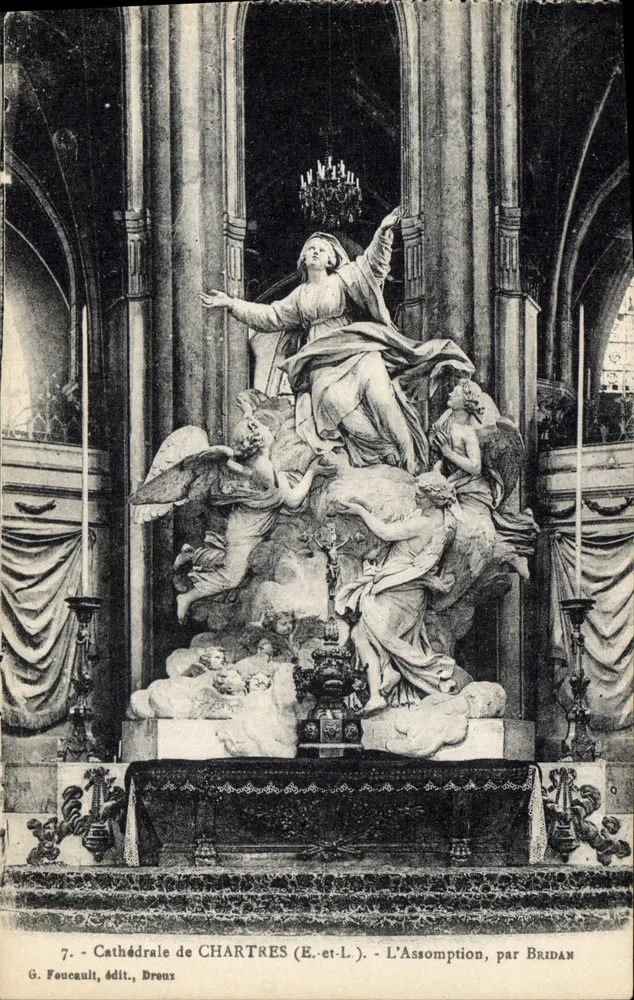 Catedral de Chartres (E.-et-L.) - A Assunção, por Bridan - Frente