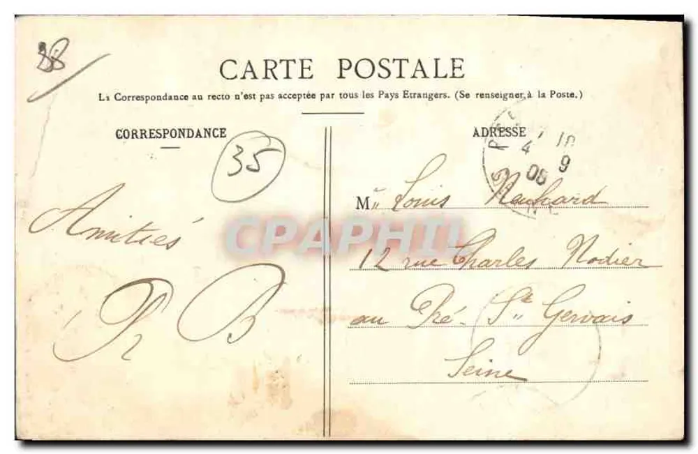 Chartres - Coluna Marcel - Verso