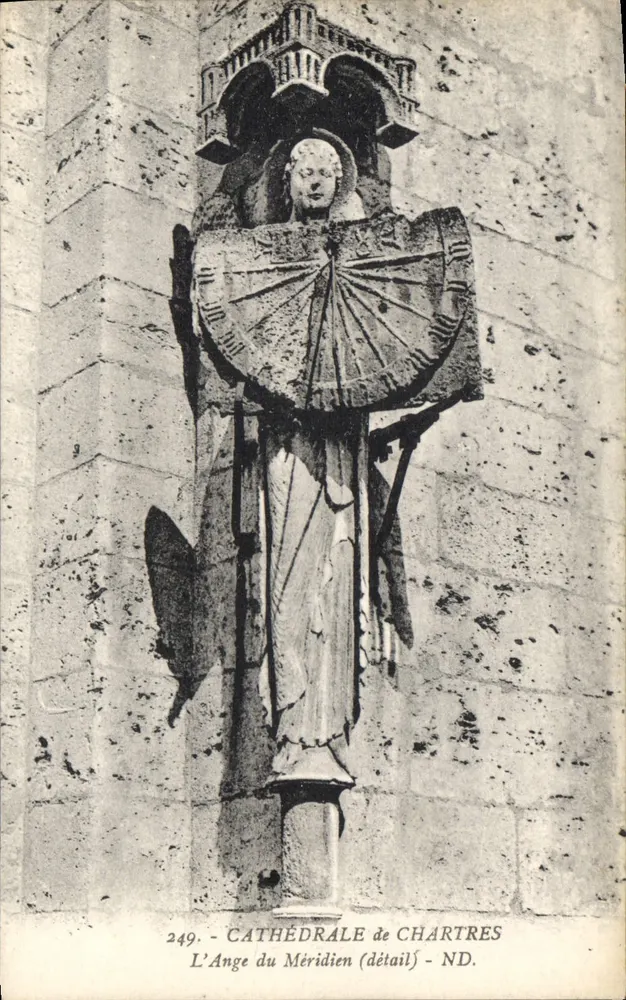 Kathedrale von Chartres — Der Engel des Meridians (Detail) — ND. - Vorderseite